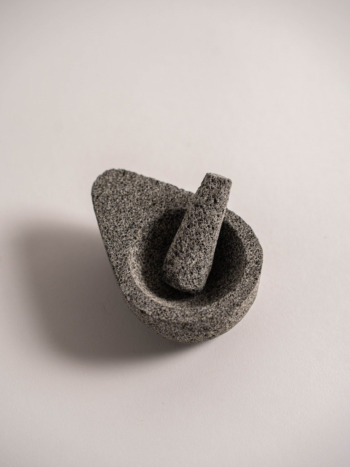 Mini Avocado Molcajete - Authentic Mexican Stone Mortar & Pestle