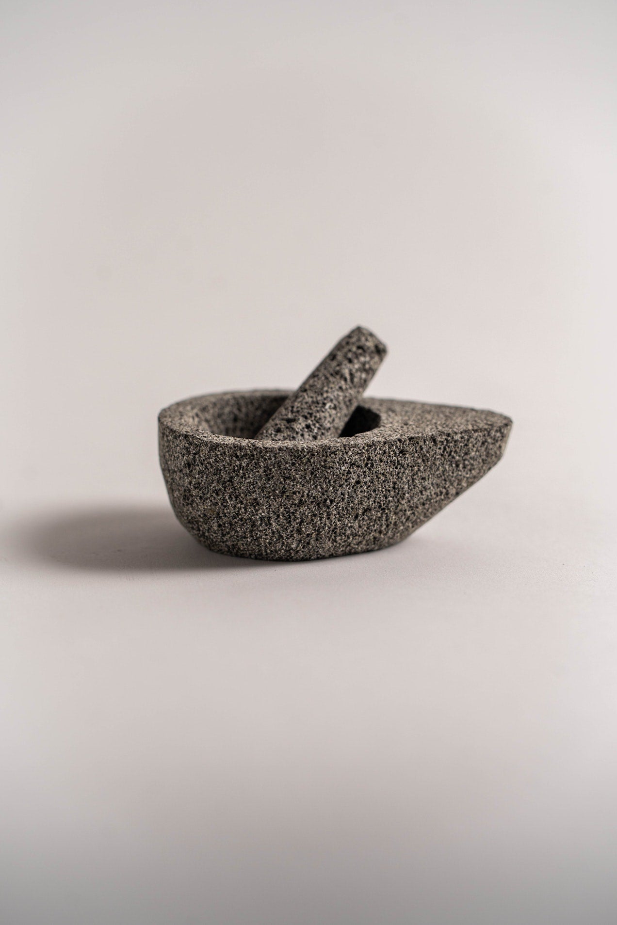 Mini Avocado Molcajete - Authentic Mexican Stone Mortar & Pestle