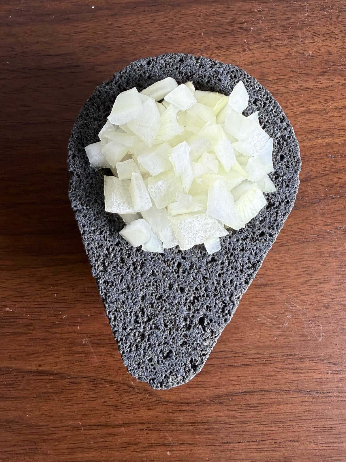 Mini Avocado Molcajete - Authentic Mexican Stone Mortar & Pestle