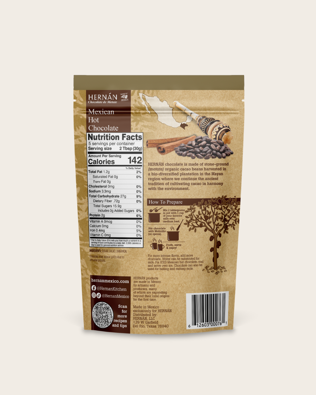 *NEW* Mexican Hot Chocolate Powder Pouch
