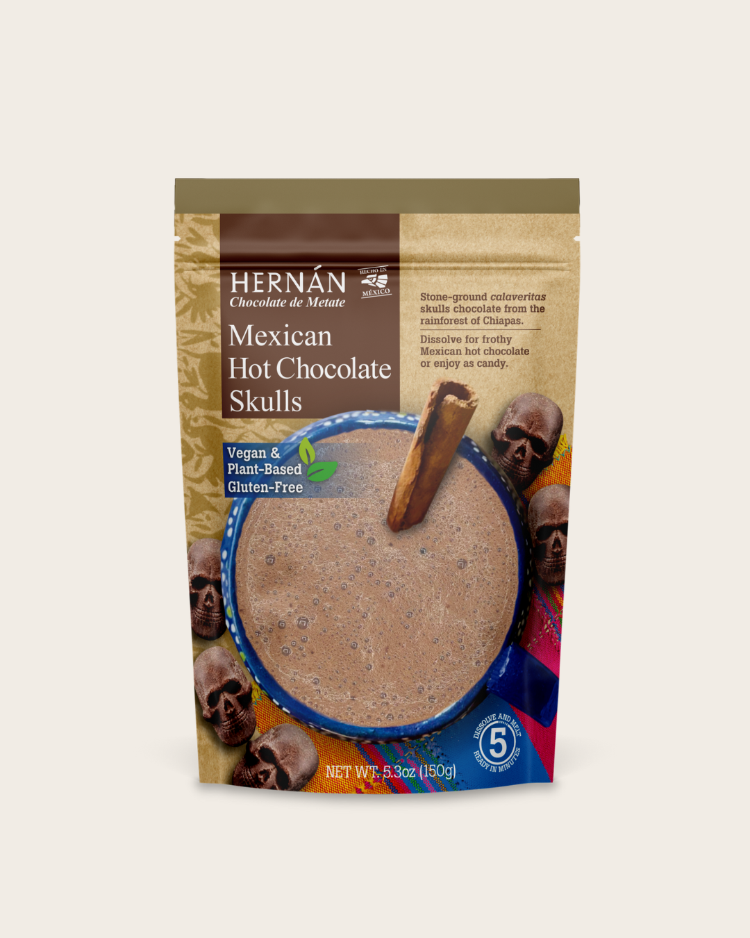 *NEW*MEXICAN HOT CHOCOLATE SKULLS Pouch