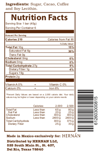 Mexican Hot Chocolate Con Café Tablillas