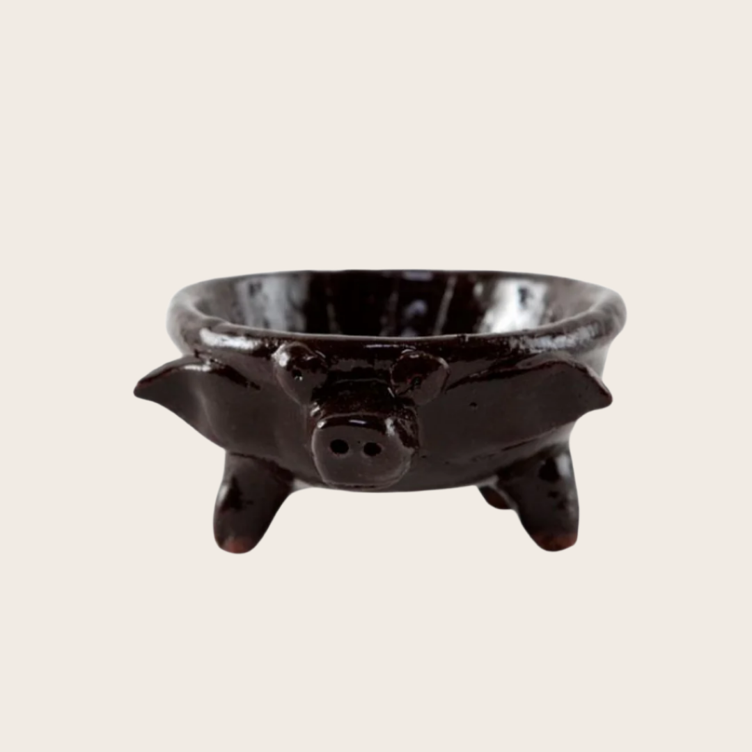 PUERQUITO SALSERITOS –Authentic Mexican Red Clay Condiment Bowls