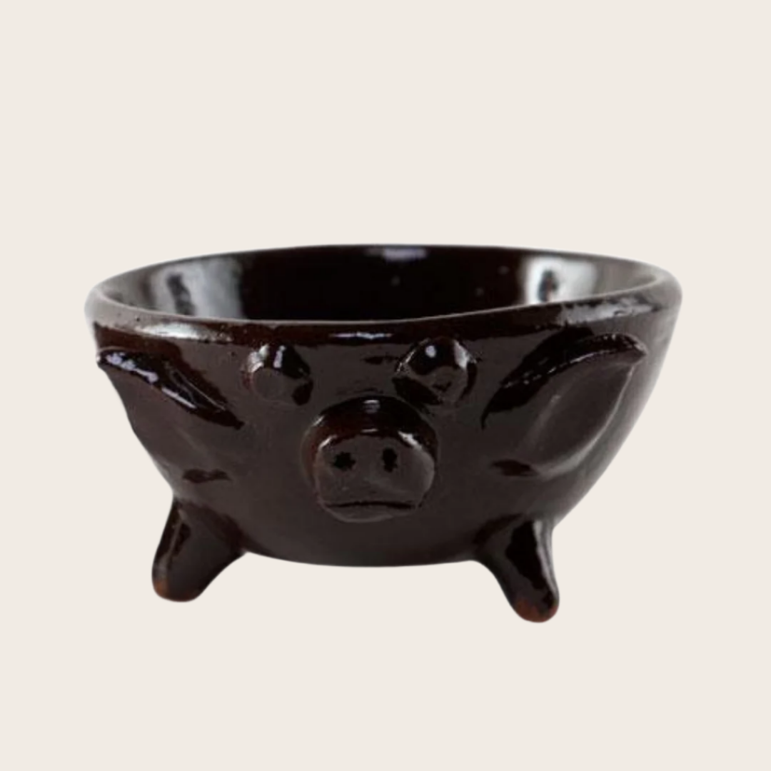 PUERQUITO SALSERITOS –Authentic Mexican Red Clay Condiment Bowls