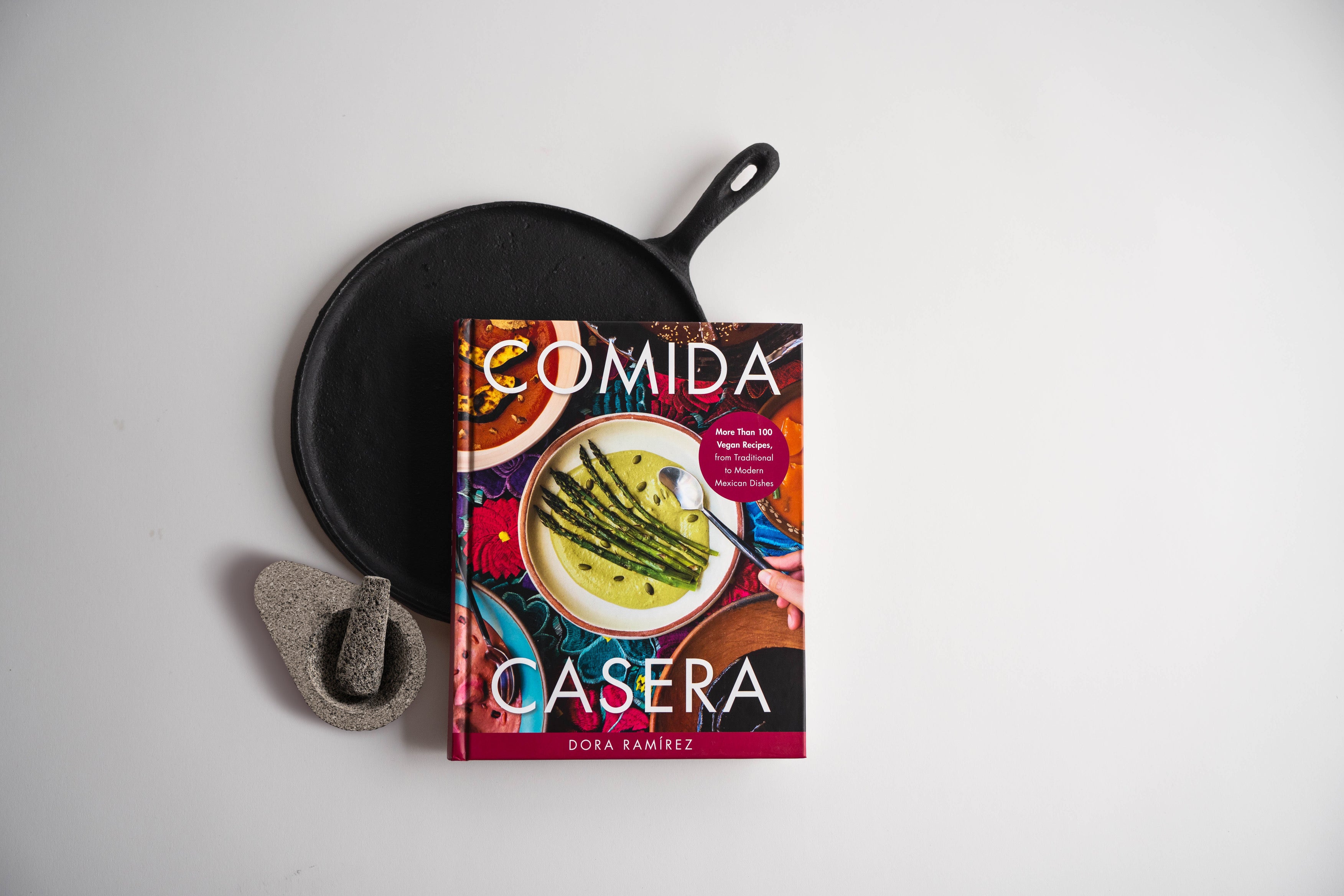 Author Signed Comida Casera Cookbook & Comal Set