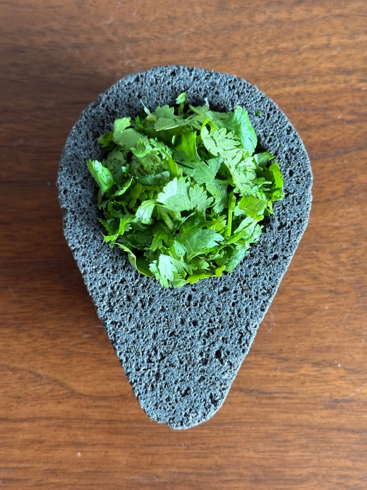 Mini Avocado Molcajete - Authentic Mexican Stone Mortar & Pestle