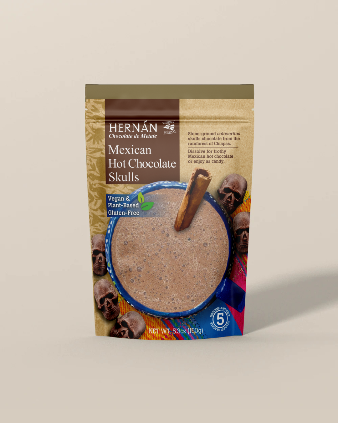 *NEW*MEXICAN HOT CHOCOLATE SKULLS Pouch