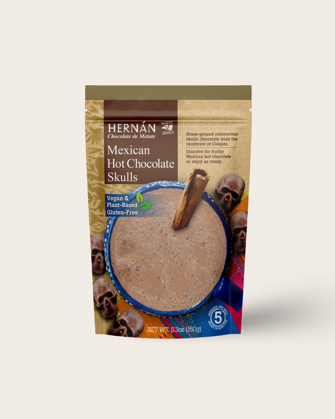 *NEW*MEXICAN HOT CHOCOLATE SKULLS Pouch