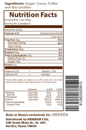 Mexican Hot Chocolate Con Café Tablillas