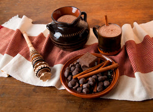 Mexican Hot Chocolate Gift Set with Molinillo Artesano